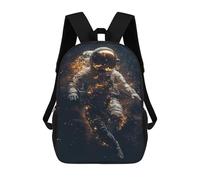 sinyumoney Sac À Dos Enfant, Cartable Astronaut Floating in Space -1 Sac À Dos Grande Capacité Pour Élèves, Garçons, Filles, Adultes Et Adolescents 17inch