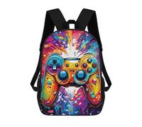 sinyumoney Sac À Dos Enfant, Cartable Colorful Gaming Controller Art Print-5 Sac À Dos Grande Capacité Pour Élèves, Garçons, Filles, Adultes Et Adolescents 17inch