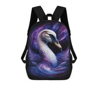 sinyumoney Sac À Dos Enfant, Cartable Cosmic Swan Art Print-8 Sac À Dos Grande Capacité Pour Élèves, Garçons, Filles, Adultes Et Adolescents 17inch