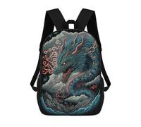 sinyumoney Sac À Dos Enfant, Cartable Dragon in Clouds Sac À Dos Grande Capacité Pour Élèves, Garçons, Filles, Adultes Et Adolescents 17inch