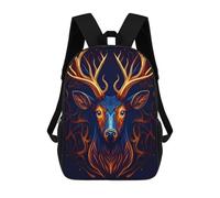 sinyumoney Sac À Dos Enfant, Cartable Enchanted Deer Portrait -1 Sac À Dos Grande Capacité Pour Élèves, Garçons, Filles, Adultes Et Adolescents 17inch