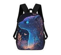 sinyumoney Sac À Dos Enfant, Cartable Enchanted Forest Guardian -2 Sac À Dos Grande Capacité Pour Élèves, Garçons, Filles, Adultes Et Adolescents 17inch