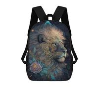 sinyumoney Sac À Dos Enfant, Cartable Enchanted Lion Portrait -2 Sac À Dos Grande Capacité Pour Élèves, Garçons, Filles, Adultes Et Adolescents 17inch