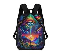 sinyumoney Sac À Dos Enfant, Cartable Eye of The Universe -9 Sac À Dos Grande Capacité Pour Élèves, Garçons, Filles, Adultes Et Adolescents 17inch