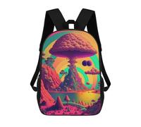 sinyumoney Sac À Dos Enfant, Cartable Fantasy Mushroom Island Sac À Dos Grande Capacité Pour Élèves, Garçons, Filles, Adultes Et Adolescents 17inch
