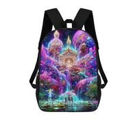 sinyumoney Sac À Dos Enfant, Cartable Fantasy Underwater Palace -1 Sac À Dos Grande Capacité Pour Élèves, Garçons, Filles, Adultes Et Adolescents 17inch