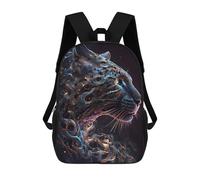 sinyumoney Sac À Dos Enfant, Cartable Galactic Leopard Profile Sac À Dos Grande Capacité Pour Élèves, Garçons, Filles, Adultes Et Adolescents 17inch