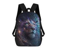 sinyumoney Sac À Dos Enfant, Cartable Galactic Lion Majesty -16 Sac À Dos Grande Capacité Pour Élèves, Garçons, Filles, Adultes Et Adolescents 17inch