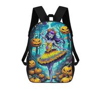 sinyumoney Sac À Dos Enfant, Cartable Halloween Ballerina in Enchanted Forest Sac À Dos Grande Capacité Pour Élèves, Garçons, Filles, Adultes Et Adolescents 17inch