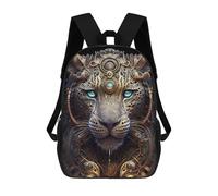 sinyumoney Sac À Dos Enfant, Cartable Mystical God Leopard Sac À Dos Grande Capacité Pour Élèves, Garçons, Filles, Adultes Et Adolescents 17inch