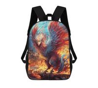 sinyumoney Sac À Dos Enfant, Cartable Phoenix Rising Mythical Artwork -1 Sac À Dos Grande Capacité Pour Élèves, Garçons, Filles, Adultes Et Adolescents 17inch