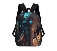 sinyumoney Sac À Dos Enfant, Cartable Steampunk Elephant Armor Sac À Dos Grande Capacité Pour Élèves, Garçons, Filles, Adultes Et Adolescents 17inch
