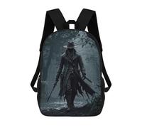 sinyumoney Sac À Dos Enfant, Cartable The Faceless Gunslinger Sac À Dos Grande Capacité Pour Élèves, Garçons, Filles, Adultes Et Adolescents 17inch