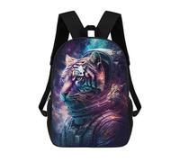 sinyumoney Sac À Dos Enfant, Cartable Tiger Astronaut Space Suit-4 Sac À Dos Grande Capacité Pour Élèves, Garçons, Filles, Adultes Et Adolescents 17inch