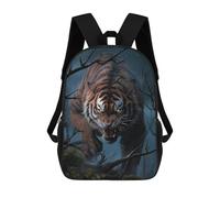 sinyumoney Sac À Dos Enfant, Cartable Tiger Roaring in Forest Sac À Dos Grande Capacité Pour Élèves, Garçons, Filles, Adultes Et Adolescents 17inch