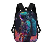 sinyumoney Sac À Dos Enfant, Cartable Vibrant Astronaut in Space -1 Sac À Dos Grande Capacité Pour Élèves, Garçons, Filles, Adultes Et Adolescents 17inch