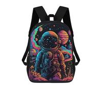 sinyumoney Sac À Dos Enfant, Cartable Vibrant Astronaut Journey -2 Sac À Dos Grande Capacité Pour Élèves, Garçons, Filles, Adultes Et Adolescents 17inch