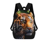 sinyumoney Sac À Dos Enfant, Cartable Wild Tiger Portrait -4 Sac À Dos Grande Capacité Pour Élèves, Garçons, Filles, Adultes Et Adolescents 17inch