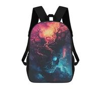sinyumoney Sac À Dos Enfant Cosmic Skull Tree Sac À Dos Scolaire 3D Sac À Dos Scolaire Pour Enfants Sacs D'école Sac À Dos Tendance Avec Poche Sacs À Livres 17inch