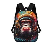 sinyumoney Sac À Dos Enfant Dessin Animé Ape Astronaut Space Suit-7 17 Pouces, Sac À Dos De Voyage Décontracté Imprimé En 3D, Grand Sac À Dos Pour Garçons Et Filles