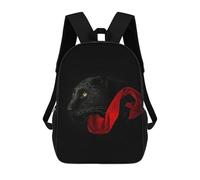 sinyumoney Sac À Dos Enfant Dessin Animé Black Panther 17 Pouces, Sac À Dos De Voyage Décontracté Imprimé En 3D, Grand Sac À Dos Pour Garçons Et Filles