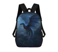 sinyumoney Sac À Dos Enfant Dessin Animé Blue Dragon Fantasy Artwork -1 17 Pouces, Sac À Dos De Voyage Décontracté Imprimé En 3D, Grand Sac À Dos Pour Garçons Et Filles