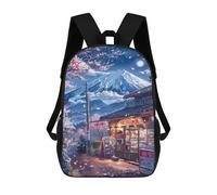 sinyumoney Sac À Dos Enfant Dessin Animé Cherry Blossom Night in Japan -4 17 Pouces, Sac À Dos De Voyage Décontracté Imprimé En 3D, Grand Sac À Dos Pour Garçons Et Filles