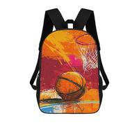 sinyumoney Sac À Dos Enfant Dessin Animé Colorful Basketball Artwork -1 17 Pouces, Sac À Dos De Voyage Décontracté Imprimé En 3D, Grand Sac À Dos Pour Garçons Et Filles