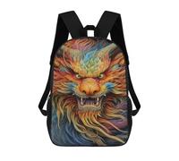 sinyumoney Sac À Dos Enfant Dessin Animé Colorful Dragon Art Print-11 17 Pouces, Sac À Dos De Voyage Décontracté Imprimé En 3D, Grand Sac À Dos Pour Garçons Et Filles
