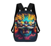 sinyumoney Sac À Dos Enfant Dessin Animé Colorful Dragon Head Artwork 17 Pouces, Sac À Dos De Voyage Décontracté Imprimé En 3D, Grand Sac À Dos Pour Garçons Et Filles