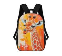 sinyumoney Sac À Dos Enfant Dessin Animé Colorful Giraffe Art Print -1 17 Pouces, Sac À Dos De Voyage Décontracté Imprimé En 3D, Grand Sac À Dos Pour Garçons Et Filles