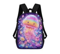 sinyumoney Sac À Dos Enfant Dessin Animé Colorful Jellyfish Illustration 17 Pouces, Sac À Dos De Voyage Décontracté Imprimé En 3D, Grand Sac À Dos Pour Garçons Et Filles