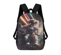 sinyumoney Sac À Dos Enfant Dessin Animé Cosmic Astronaut Adventure-6 17 Pouces, Sac À Dos De Voyage Décontracté Imprimé En 3D, Grand Sac À Dos Pour Garçons Et Filles