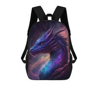 sinyumoney Sac À Dos Enfant Dessin Animé Cosmic Dragon Artwork-3 17 Pouces, Sac À Dos De Voyage Décontracté Imprimé En 3D, Grand Sac À Dos Pour Garçons Et Filles