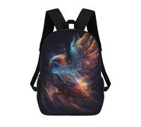 sinyumoney Sac À Dos Enfant Dessin Animé Cosmic Phoenix Artwork 17 Pouces, Sac À Dos De Voyage Décontracté Imprimé En 3D, Grand Sac À Dos Pour Garçons Et Filles