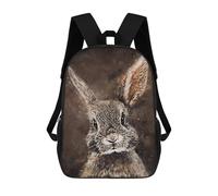 sinyumoney Sac À Dos Enfant Dessin Animé Cute Rabbit 17 Pouces, Sac À Dos De Voyage Décontracté Imprimé En 3D, Grand Sac À Dos Pour Garçons Et Filles