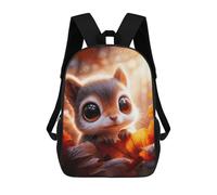 sinyumoney Sac À Dos Enfant Dessin Animé Cute Squirrel in Autumn 17 Pouces, Sac À Dos De Voyage Décontracté Imprimé En 3D, Grand Sac À Dos Pour Garçons Et Filles