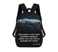 sinyumoney Sac À Dos Enfant Dessin Animé Education 17 Pouces, Sac À Dos De Voyage Décontracté Imprimé En 3D, Grand Sac À Dos Pour Garçons Et Filles