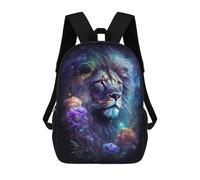 sinyumoney Sac À Dos Enfant Dessin Animé Enchanted Lion Fantasy Artwork 17 Pouces, Sac À Dos De Voyage Décontracté Imprimé En 3D, Grand Sac À Dos Pour Garçons Et Filles