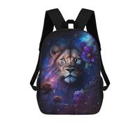 sinyumoney Sac À Dos Enfant Dessin Animé Fantasy Lion Art Print-2 17 Pouces, Sac À Dos De Voyage Décontracté Imprimé En 3D, Grand Sac À Dos Pour Garçons Et Filles