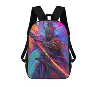sinyumoney Sac À Dos Enfant Dessin Animé Fantasy Warrior Artwork 17 Pouces, Sac À Dos De Voyage Décontracté Imprimé En 3D, Grand Sac À Dos Pour Garçons Et Filles