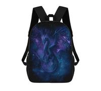 sinyumoney Sac À Dos Enfant Dessin Animé Galactic Dragon Art Print 17 Pouces, Sac À Dos De Voyage Décontracté Imprimé En 3D, Grand Sac À Dos Pour Garçons Et Filles