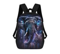 sinyumoney Sac À Dos Enfant Dessin Animé Galactic Elephant Majesty 17 Pouces, Sac À Dos De Voyage Décontracté Imprimé En 3D, Grand Sac À Dos Pour Garçons Et Filles
