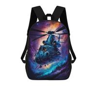 sinyumoney Sac À Dos Enfant Dessin Animé Galactic Helicopter Adventure -10 17 Pouces, Sac À Dos De Voyage Décontracté Imprimé En 3D, Grand Sac À Dos Pour Garçons Et Filles