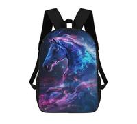 sinyumoney Sac À Dos Enfant Dessin Animé Galactic Horse Art Print-5 17 Pouces, Sac À Dos De Voyage Décontracté Imprimé En 3D, Grand Sac À Dos Pour Garçons Et Filles