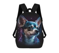 sinyumoney Sac À Dos Enfant Dessin Animé Galaxy Chihuahua Art Print -1 17 Pouces, Sac À Dos De Voyage Décontracté Imprimé En 3D, Grand Sac À Dos Pour Garçons Et Filles