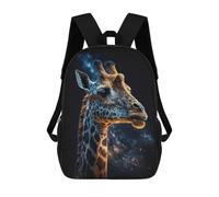 sinyumoney Sac À Dos Enfant Dessin Animé Giraffe in Space-15 17 Pouces, Sac À Dos De Voyage Décontracté Imprimé En 3D, Grand Sac À Dos Pour Garçons Et Filles