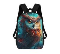 sinyumoney Sac À Dos Enfant Dessin Animé Magical Fantasy Owl Artwork 17 Pouces, Sac À Dos De Voyage Décontracté Imprimé En 3D, Grand Sac À Dos Pour Garçons Et Filles
