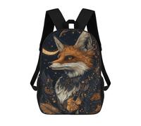 sinyumoney Sac À Dos Enfant Dessin Animé Magical Fox Art Print -1 17 Pouces, Sac À Dos De Voyage Décontracté Imprimé En 3D, Grand Sac À Dos Pour Garçons Et Filles