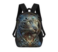 sinyumoney Sac À Dos Enfant Dessin Animé Mystical Astrology Leopard 17 Pouces, Sac À Dos De Voyage Décontracté Imprimé En 3D, Grand Sac À Dos Pour Garçons Et Filles